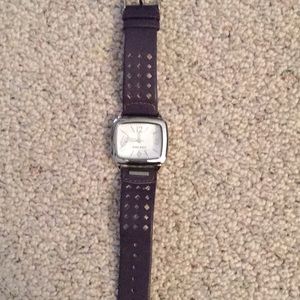 Nine West watch with leather band